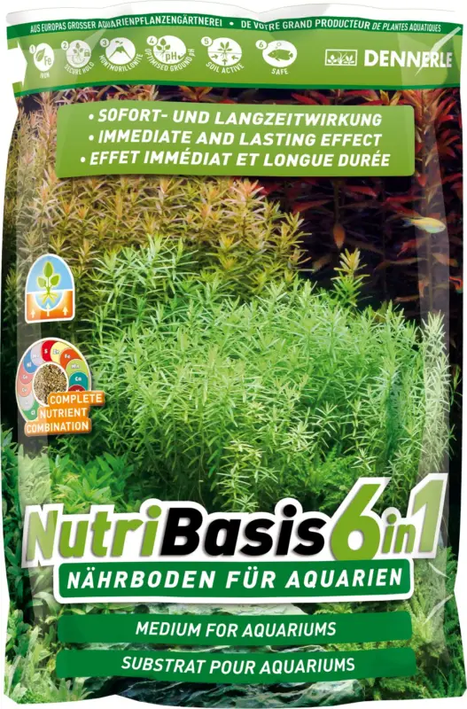 Prix Réduit Dennerle – Sol Nutritif NutriBasis 6in1 Eau Douce – 4,8Kg