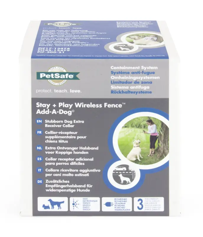 Petsafe – Collier Suppl&eacute;mentaire Anti Fugue « Chiens T&ecirc;tus » pour Cl&ocirc;ture Anti Fugue Sans Fil Stay+Play Commander Vite