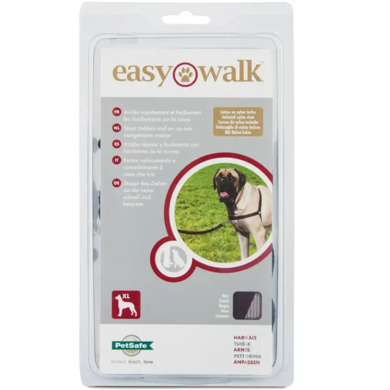 Marque PetSafe – Harnais Easy Walk Noir pour Chiens – XL