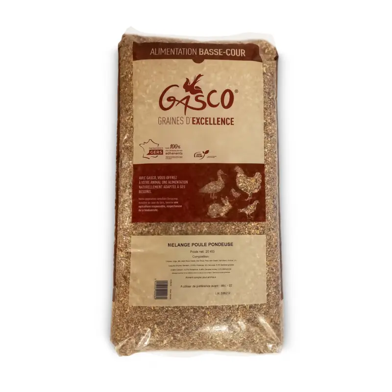 Must-Have Gasco - Mélange de Graines pour Poules Pondeuses - 20Kg