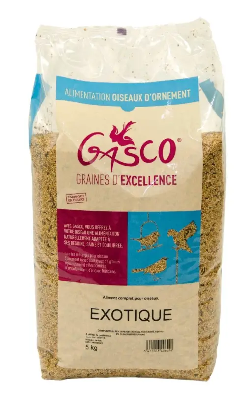 Dernier Modèle Gasco – M&eacute;lange de Graines pour Oiseaux &Eacute;xotiques – 5Kg