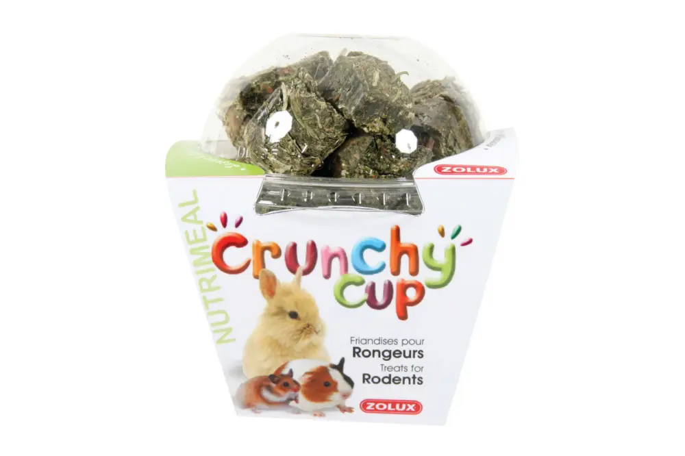 Zolux – Friandises Crunchy Cup &agrave; la Luzerne et Carotte pour Rongeur – 200g Prix Cassé