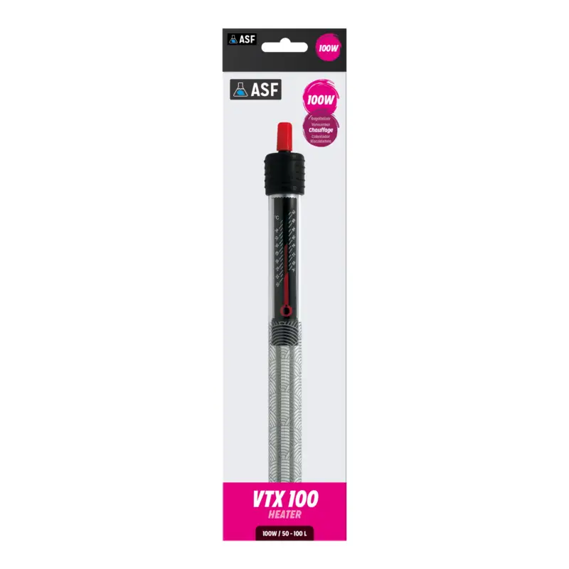 Aquarium Systems - Chauffage VisiTherm VTX pour Aquarium 50L à 100L - 100W Seulement Aujourd'hui