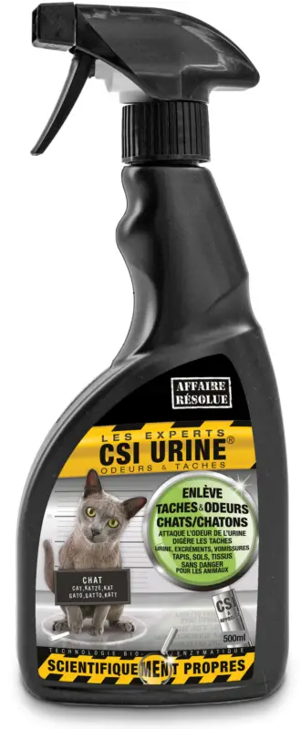 CSI Urine - Nettoyant Enzymatique pour Chat - 500ml Authentique