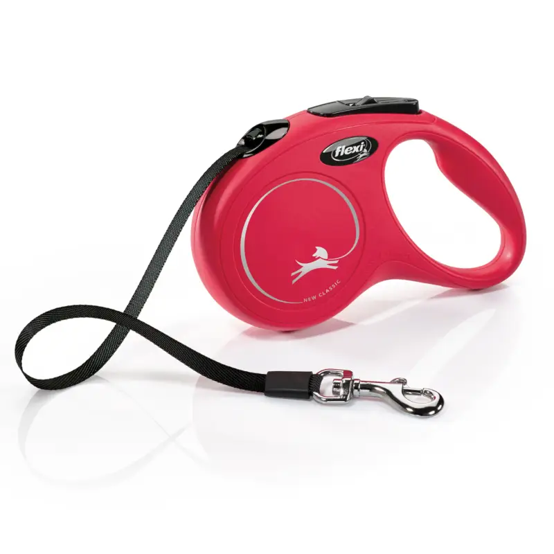 Authentique Flexi – Laisse Classic avec Sangle pour Chien – Rouge
