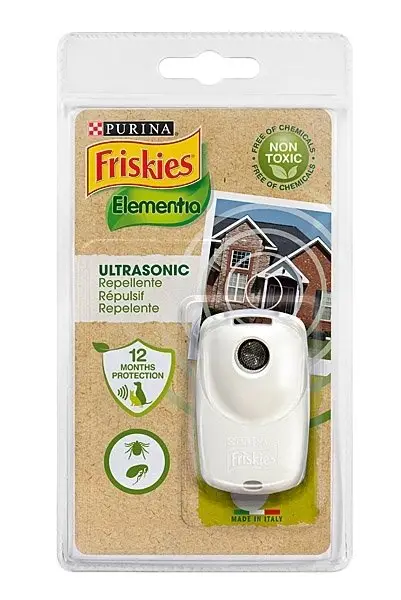 Prix Réduit Friskies - Répulsif Elementia Ultrasons contre Puces et Tiques pour Habitat