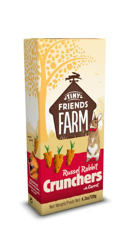 Dernière Chance Tiny Friends Farm - Biscuits aux Carottes pour Lapin - 120g