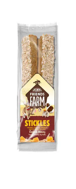 Tiny Friends Farm - Biscuits à l'Avoine et Miel en Baguette pour Lapin - 80g Produit De Marque