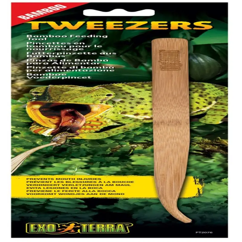 Exo Terra – Pincettes Tweezers Bambou pour le Nourrissage Nouvel Arrivage