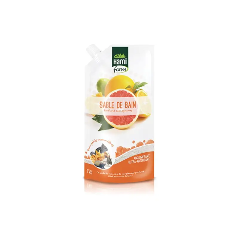 Hamiform - Sable de Bain Ultra Absorbant aux Agrumes pour Rongeur - 1Kg Acheter Direct