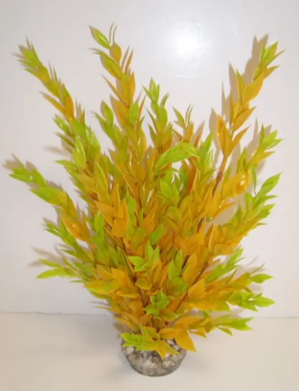 Authentique Décoration Plante en Plastique Buisson - Jaune