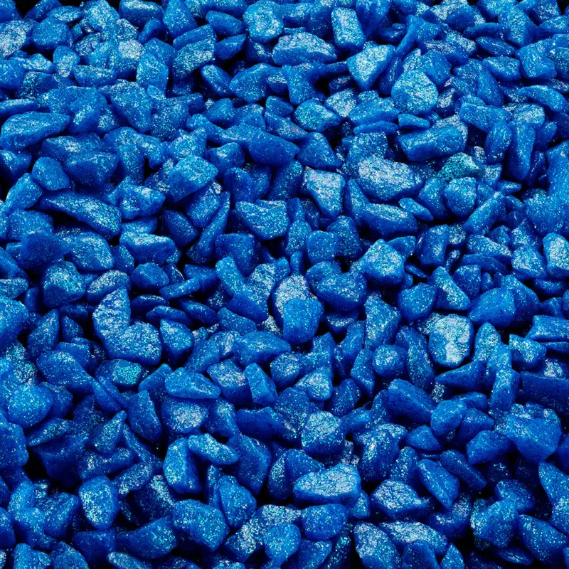 Seulement Aujourd&rsquo;hui Aquadella – Graviers Glamour Stone Bleu pour Aquarium – 2Kg