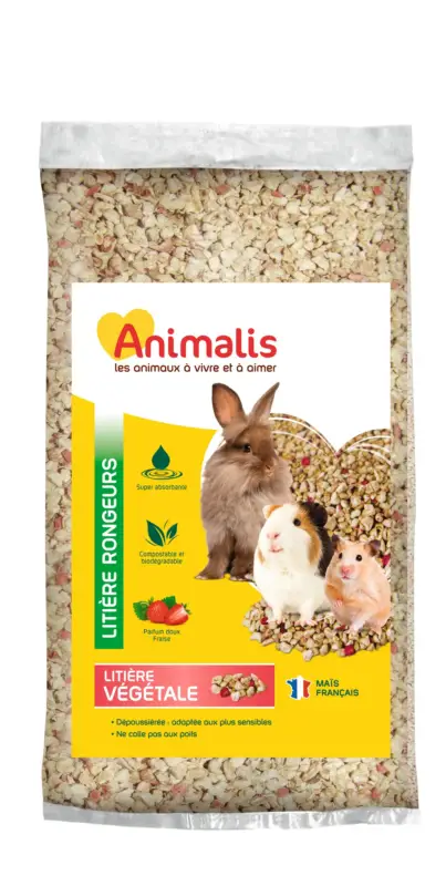 Must-Have Animalis - Litière végétale fraise - 10L
