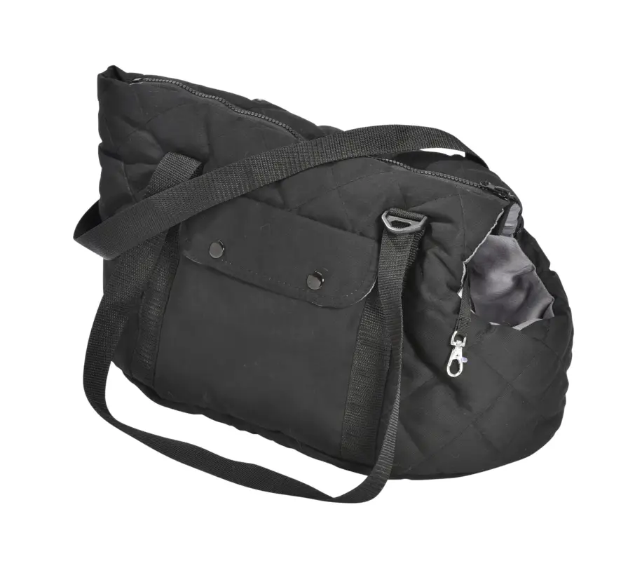 Solde Bobby - Sac Promenade Bicolore Noir pour Chien Petit