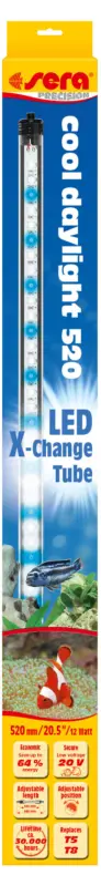 Sera - Tube LED X-Change Cool Daylight de 12W pour Aquarium - 520mm Pas Cher