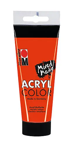 Seulement Aujourd&rsquo;hui Marabu – Tube AcryColor Couleur Vermillon – 100ml