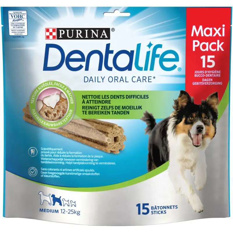 Dentalife – B&acirc;tonnets &agrave; M&acirc;cher Medium pour Chien Commander Maintenant