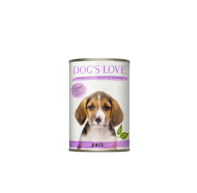 Must-Have Dog's Love - Boîte Menu Complet 100% Naturel à l'Agneau pour Chiot