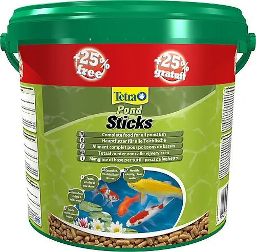 Remise Tetra – Aliment Complet Pond Sticks en Seau pour Poisson de Bassin – 4L+25%
