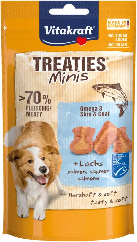 Bon Plan Vitakraft - Treaties Minis Saumon & Oméga 3 MSC - 48g