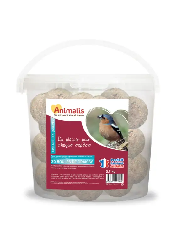 Animalis – Boules de Graisse pour Oiseaux des Jardins Commande En Gros