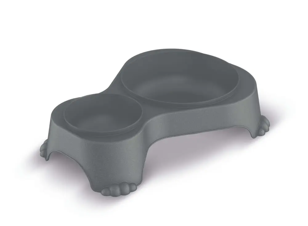 Achat Immédiat Rotho MyPet - Gamelle Double pour Chien - Gris