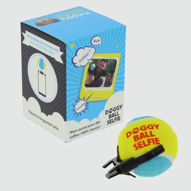 Meilleur Choix Doggy Ball Selfie - Balle avec Support Smartphone pour Selfies
