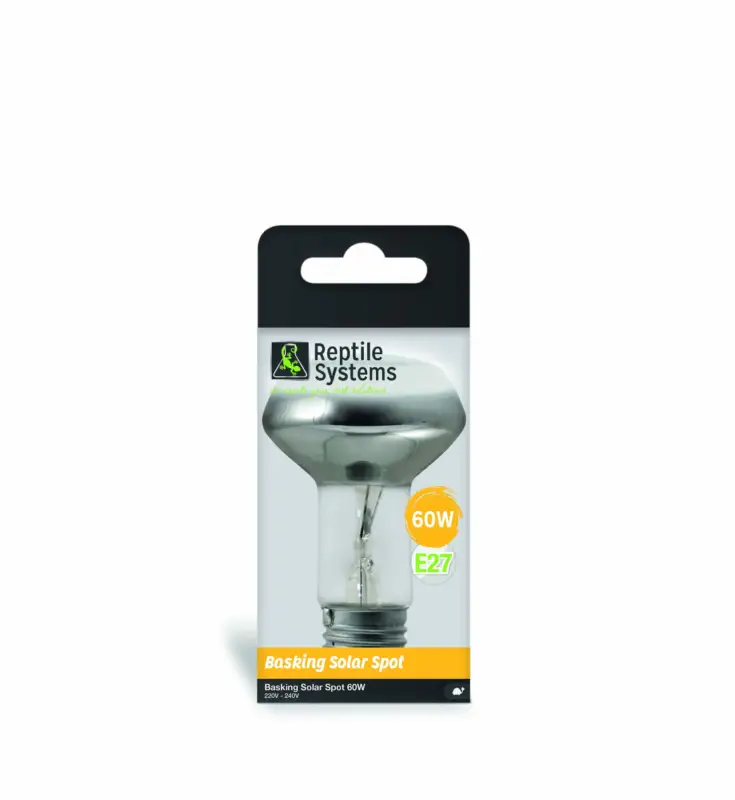 Reptile Systems - Lampe Solar Basking Spot E27 pour Reptiles - 60W Prix Réduit