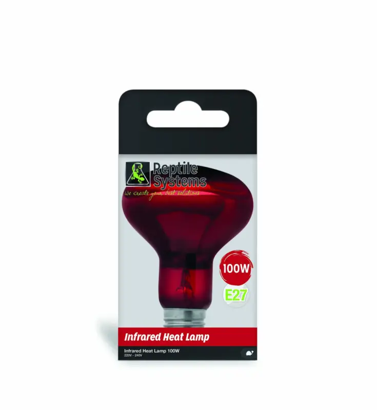 Remise Reptile Systems – Lampe Infrared Heat Lamp E27 pour Reptiles – 100W