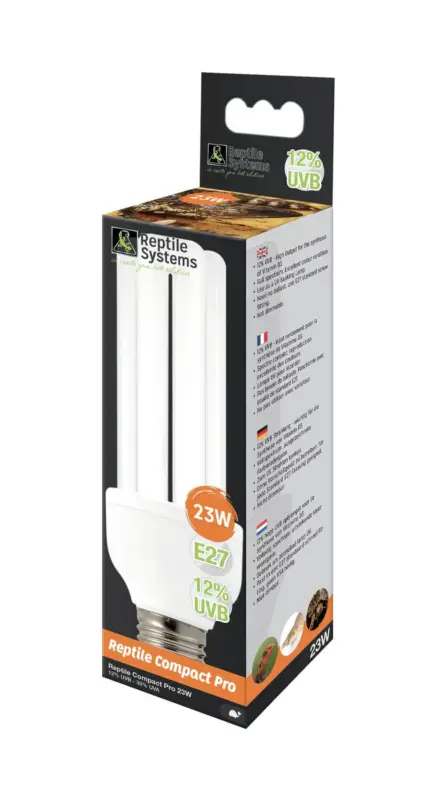 Achat Immédiat Reptile Systems - Lampe Compact Pro 12% UVB E27 pour Reptiles - 23W