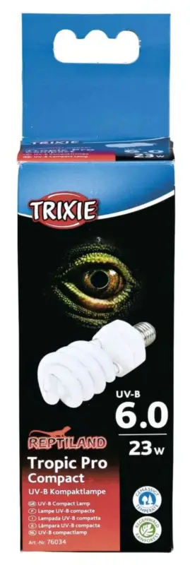 Meilleure Vente Trixie - Lampe UV~B compacte Tropic Pro Compact 6.023 W - 60x152 mm