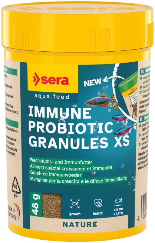 Réduction Sera - Aliment Immune Probiotic Granules XS pour Poissons - 100ml/48g
