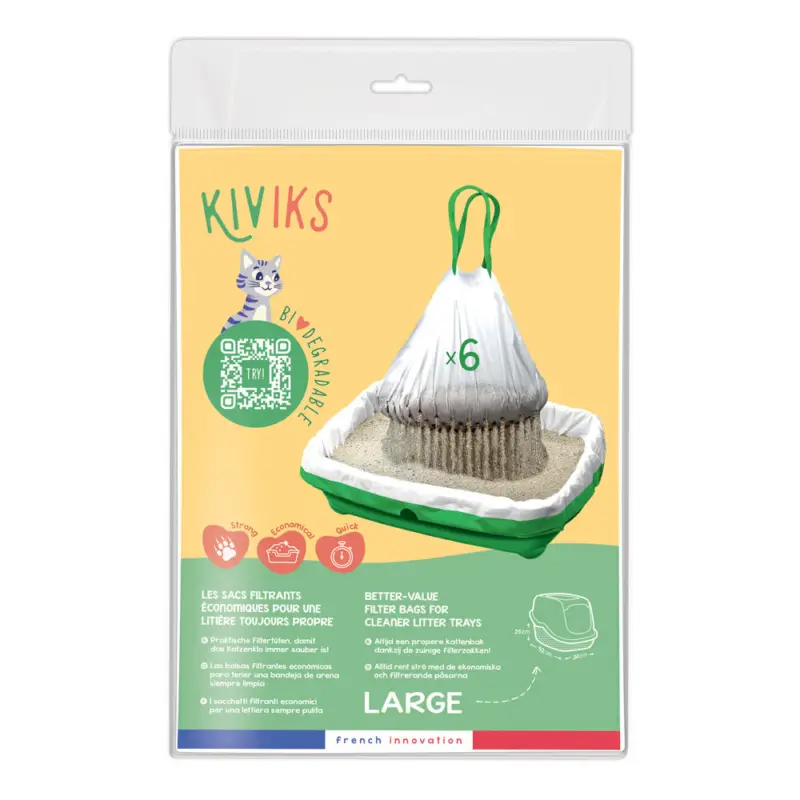 Kiviks - Sacs à Litière Filtrant - Large Produit De Marque