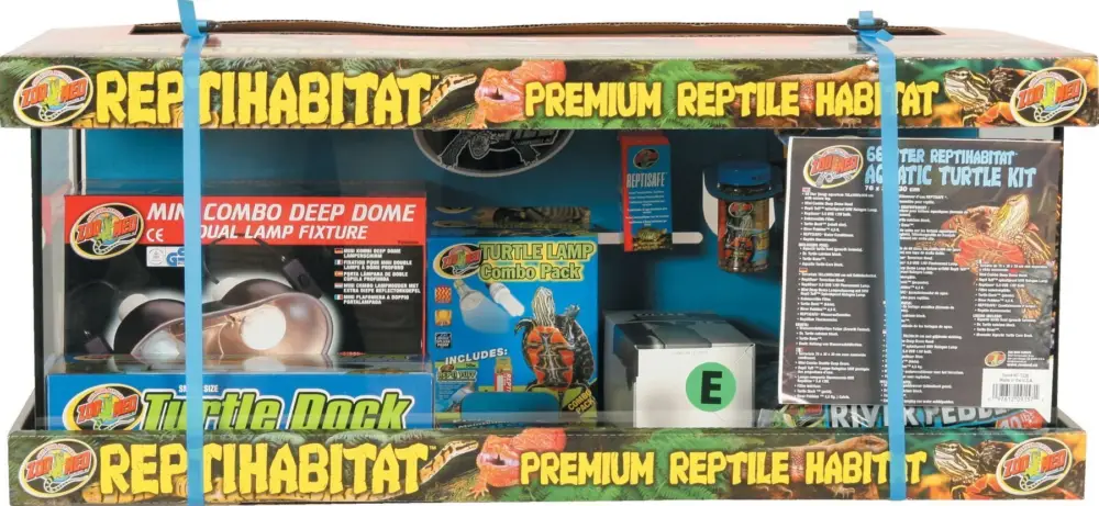 Zoomed – Kit Tortues Aquatiques Premium Reptile Habitat – 68L Dernière Chance
