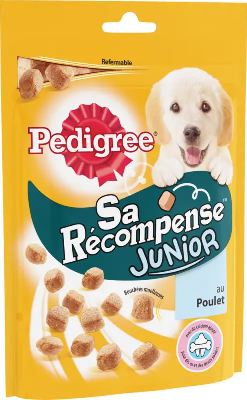 Pedigree - Friandises Récompense Junior au Poulet pour Chien - 125g Satisfait Ou Remboursé