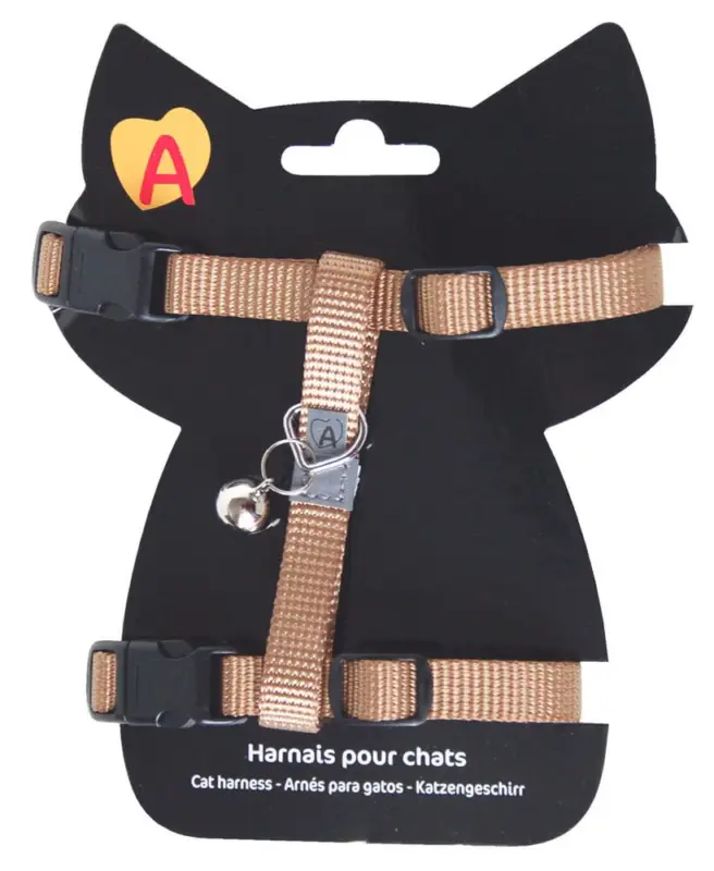 Vente Flash Animalis - Harnais Basic pour Chat - Taupe