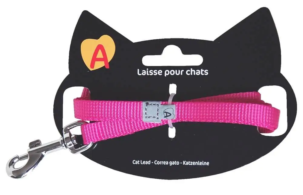 Animalis - Laisse Basic de 1,2m pour Chat - Fushia Réduction