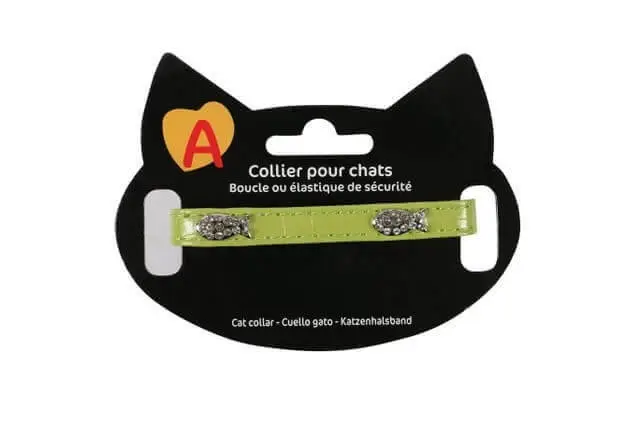 Animalis – Collier Fantaisie Poisson pour Chat – Vert Remise