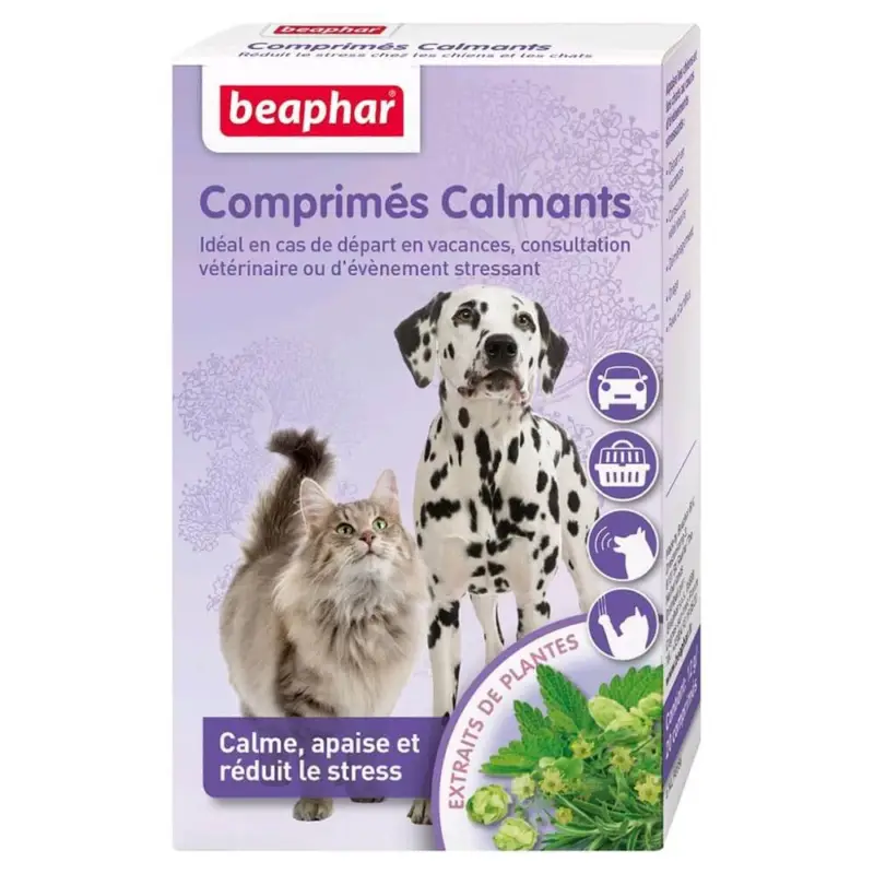 Beaphar – Comprim&eacute;s Calmants Anti-stress pour Chien et Chat – x20 Top Vente