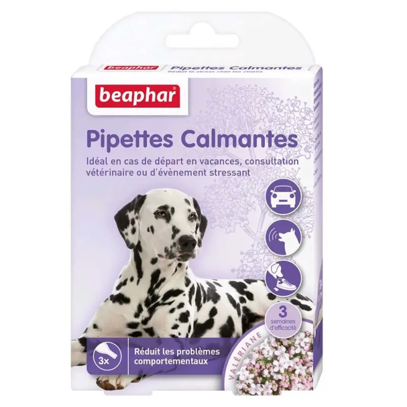 Produit De Marque Beaphar – Pipettes Calmantes Anti-stress pour Chien – x3
