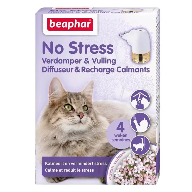 Jusqu'à Épuisement Des Stocks Beaphar - Diffuseur + Recharge Calmant 30J No Stress pour Chat - 30ml