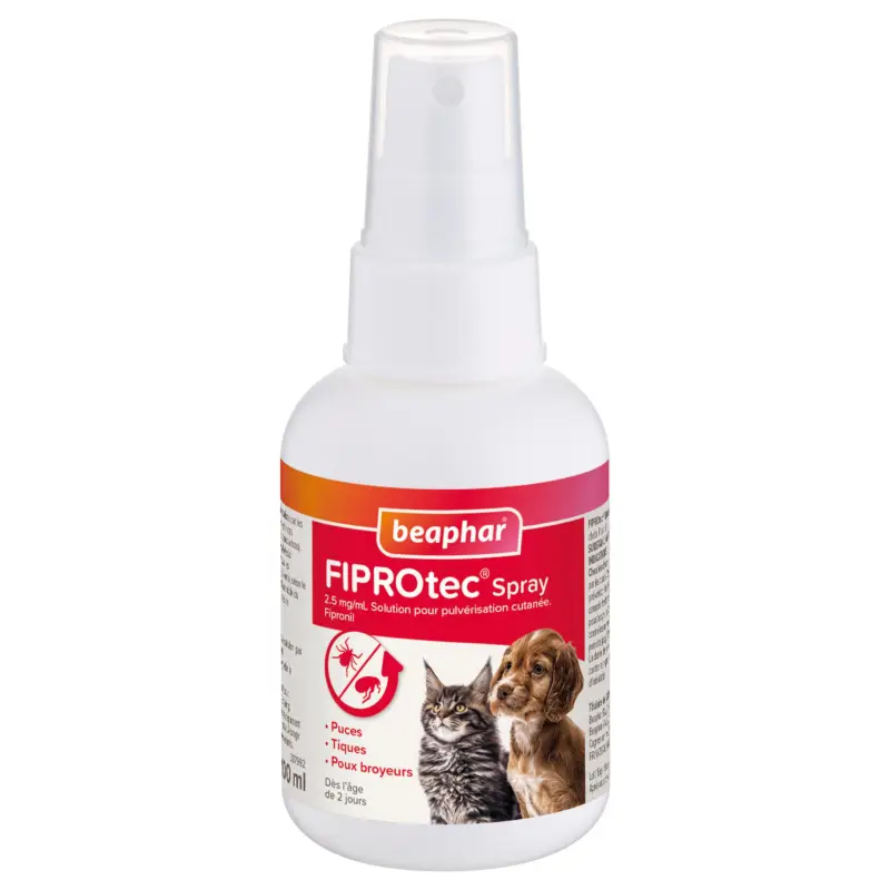 Quantité Limitée Beaphar – Spray Anti-puces Fiprotec pour Chiot et Chaton