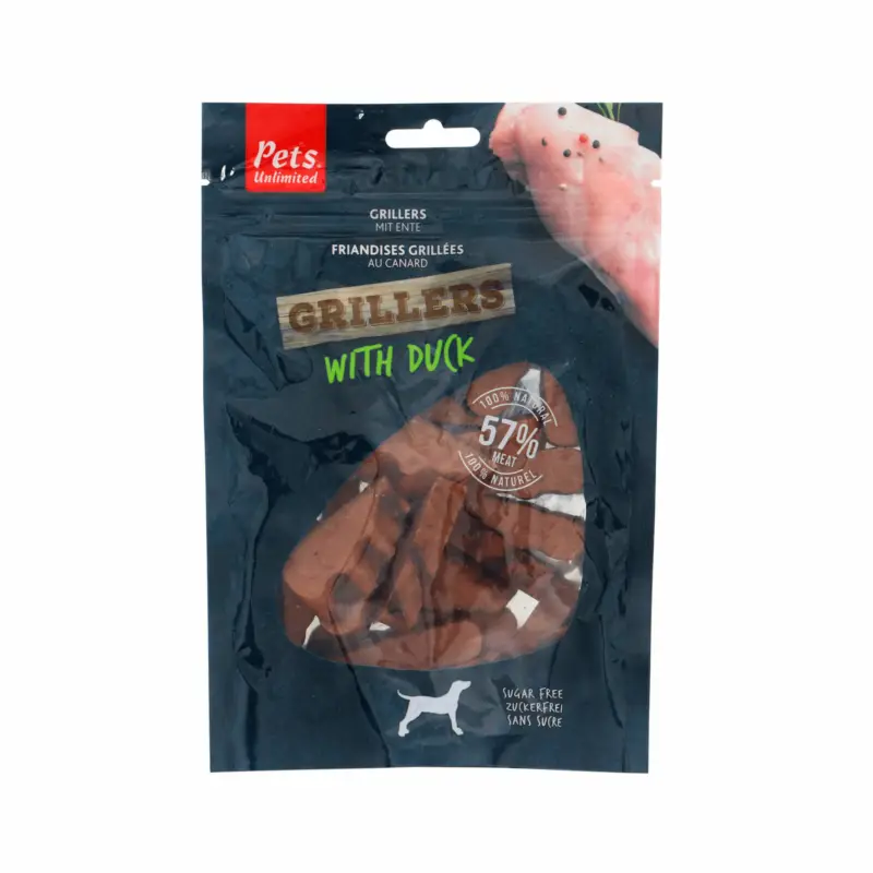 Pets Unlimited – Grillers au Canard Naturel pour Chien – 100g Commander Vite