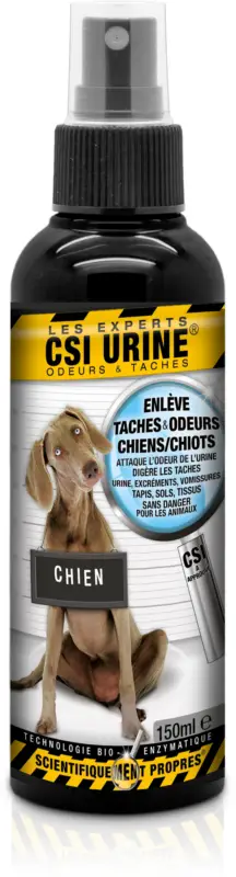CSI Urine – Spray Enzymatique pour Chien et Chiot – 150ml Acheter Direct
