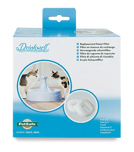 Achetez Aujourd&rsquo;hui PetSafe – Filtres Mousse Fontaine 360&deg; pour Chats – x2