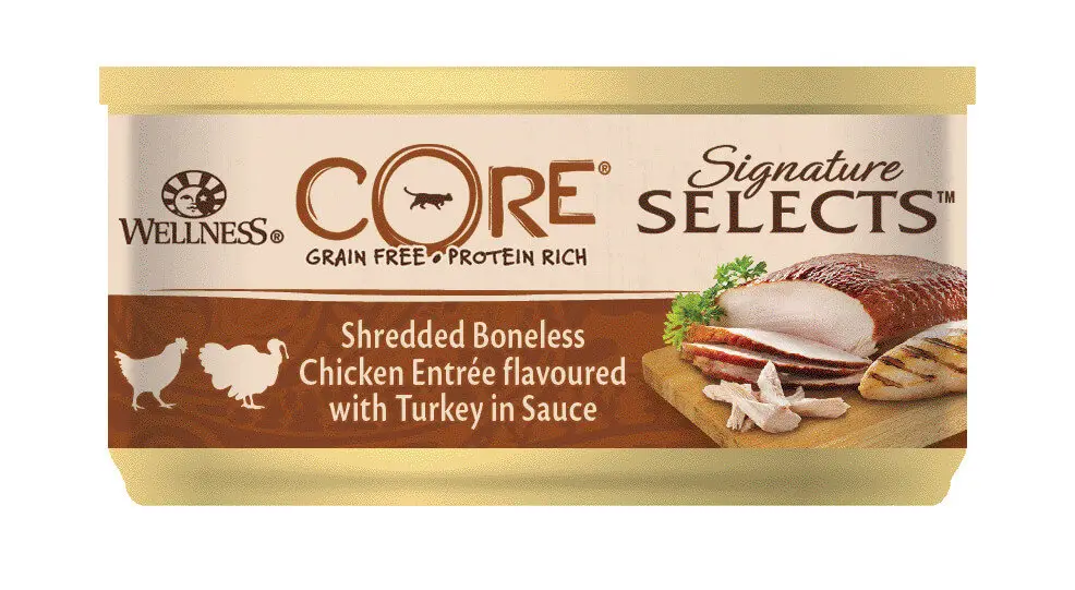 Offre Exclusive Wellness CORE - Pâtée Signature Selects Poulet et Dinde pour Chat - 79g