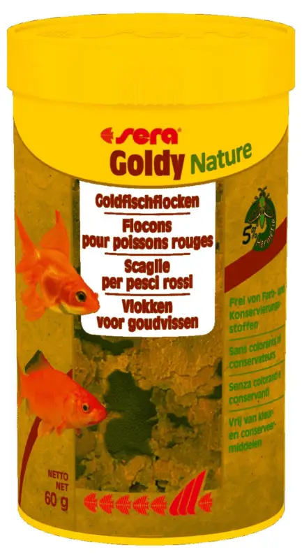 Commander Maintenant Sera – Aliment Goldy Nature en Flocons pour Poisson Rouge – 250ml/60g