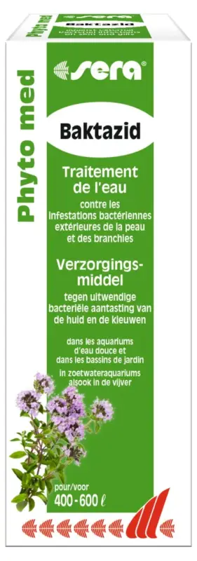 Livraison Express Sera – Traitement d'Eau Phyto Med Baktazid pour Aquarium d'Eau Douce – 30ml