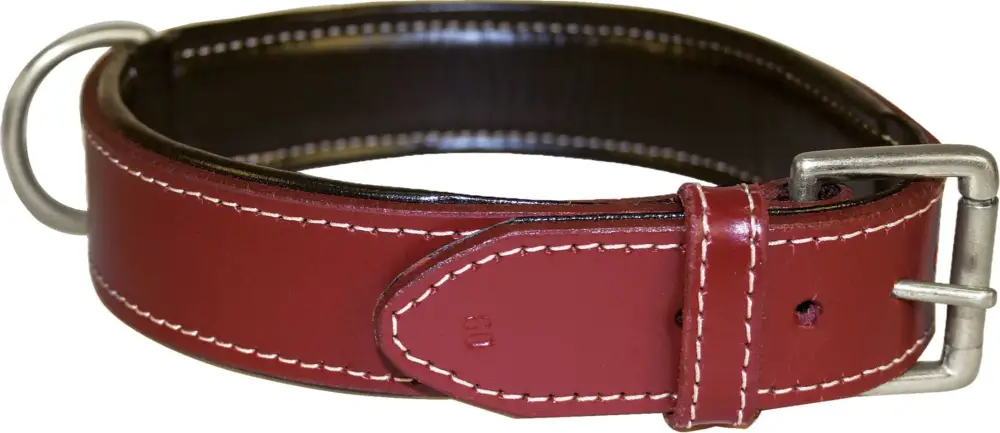 Bobby - Collier Classique Haute Finition Rouge pour Chiens Meilleur Prix