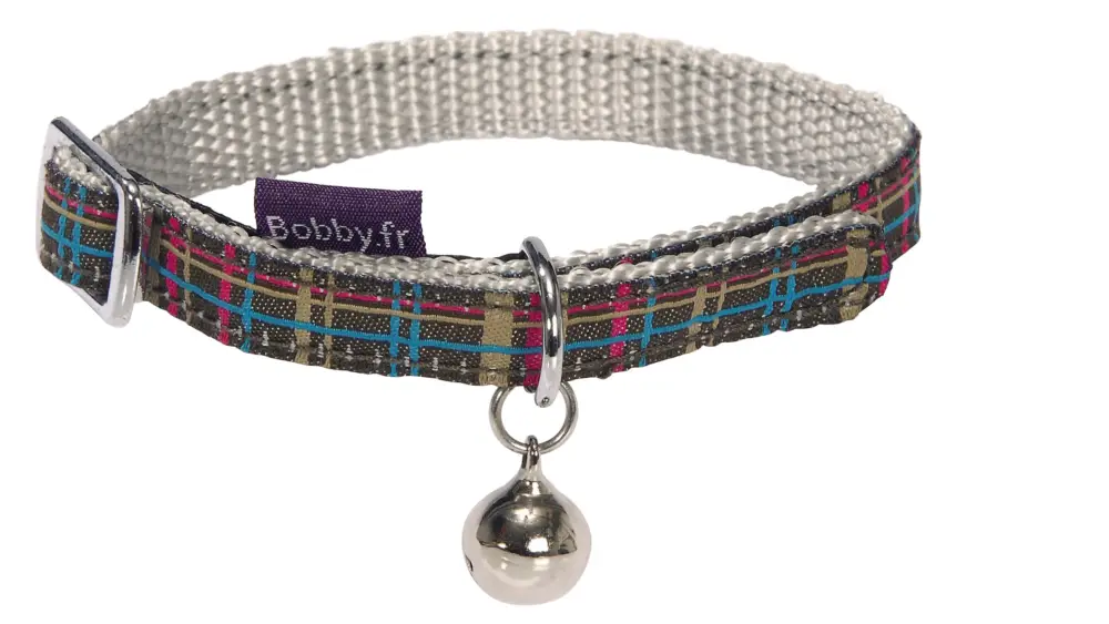 Commander Vite Bobby - Collier Kilt Marron pour Chat - 30cm